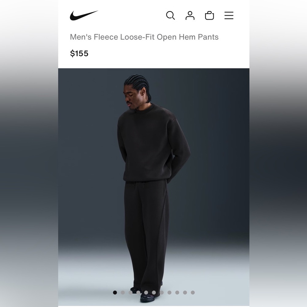 Men’s Nike Tech Men's Fleece Loose-Fit Open Hem Pants